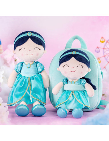 Mochila Gloveleya con Muñeca de Princesa Turquesa 22.86 cm