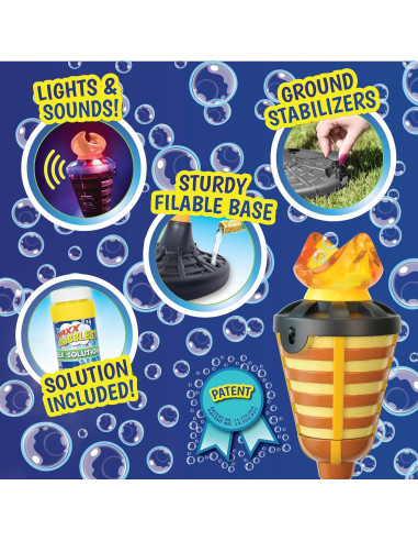 Máquina de Burbujas Tiki Maxx Bubbles con Música y Luz