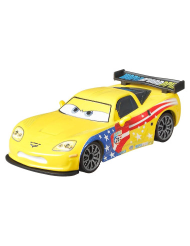 Coche Die-Cast Disney Cars Jeff Gorvette 1:55 para niños