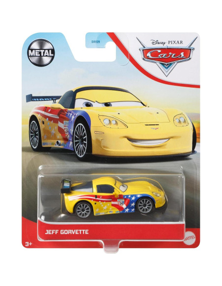 Coche Die-Cast Disney Cars Jeff Gorvette 1:55 para niños Coche Die-Cast Disney Cars Jeff Gorvette 1:55 para niños