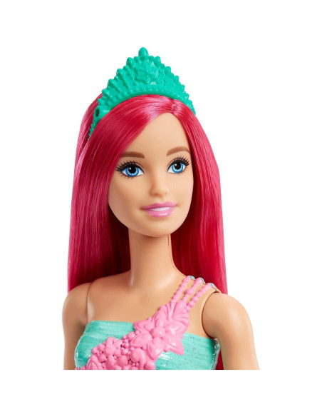 Muñeca Barbie Dreamtopia Rosa Oscuro con Falda Floral Muñeca Barbie Dreamtopia Rosa Oscuro con Falda Floral