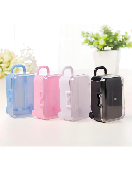 4PCS Mini Caja de Viaje BaaSid Maleta Dulce Plástico 4PCS Mini Caja de Viaje BaaSid Maleta Dulce Plástico
