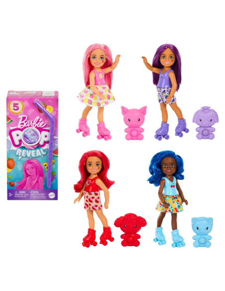 Barbie Pop Reveal Chelsea Muñeca Pequeña con 5 Sorprisas Barbie Pop Reveal Chelsea Muñeca Pequeña con 5 Sorprisas