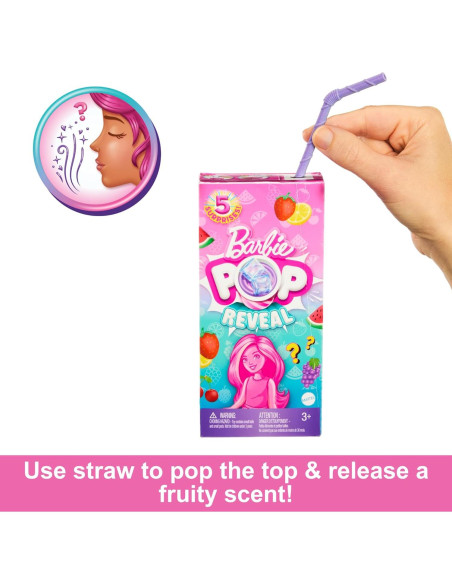 Barbie Pop Reveal Chelsea Muñeca Pequeña con 5 Sorprisas Barbie Pop Reveal Chelsea Muñeca Pequeña con 5 Sorprisas