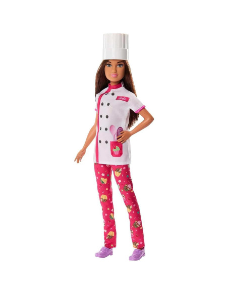 Muñeca Barbie Chef Pastelero con Accesorios y Cupcake Muñeca Barbie Chef Pastelero con Accesorios y Cupcake