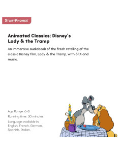 StoryShield Disney La Dama y el Vagabundo Audiolibro 2