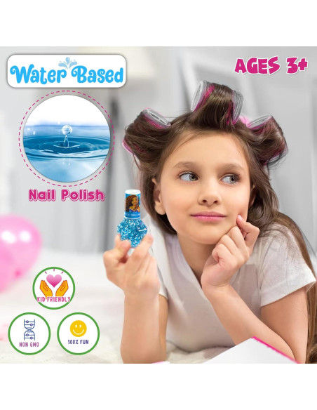 Set de Esmalte de Uñas Disney La Sirenita para Niños Set de Esmalte de Uñas Disney La Sirenita para Niños
