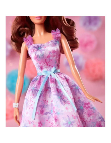 Muñeca Barbie Cumpleaños Mattel HRM54 Vestido Floral