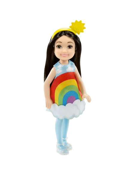 Muñeca Barbie Chelsea Mattel 15 cm atuendo arcoíris Muñeca Barbie Chelsea Mattel 15 cm atuendo arcoíris