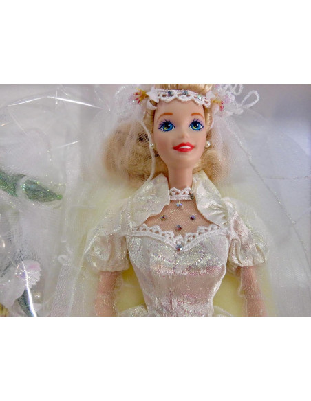 Muñeca de Porcelana Barbie 12953 Novia Star Lily 1994 Muñeca de Porcelana Barbie 12953 Novia Star Lily 1994