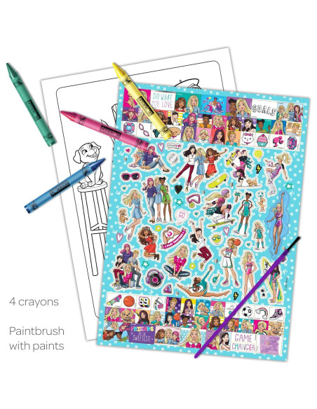 Libro de Colorear Bendon Barbie con Pinturas y Crayones Libro de Colorear Bendon Barbie con Pinturas y Crayones