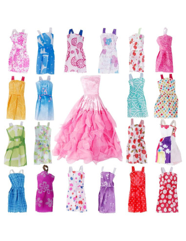 Conjunto de 114 Piezas para Muñecas JANYUN - Ropa y Accesorios