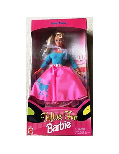 Muñeca Barbie Diversión Años 50 Mattel 32.5x16.8cm