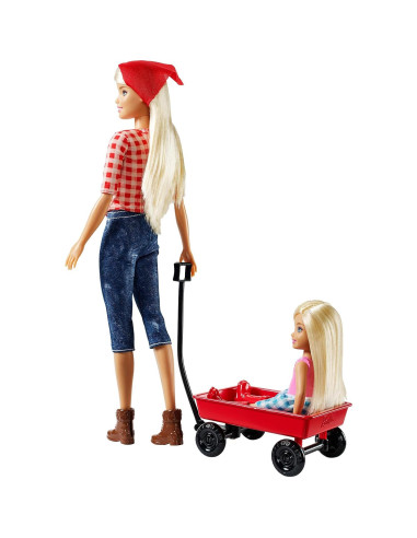 Barbie Granja Dulce Huerto GCK84 con Muñecas y Carro
