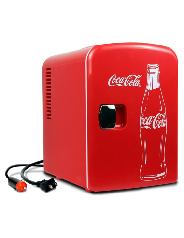Mini Refrigerador Koolatron DC04 4L Portátil Rojo Vintage