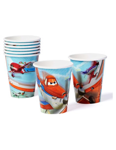 Tazas desechables Disney Planes 8 unidades 266 ml