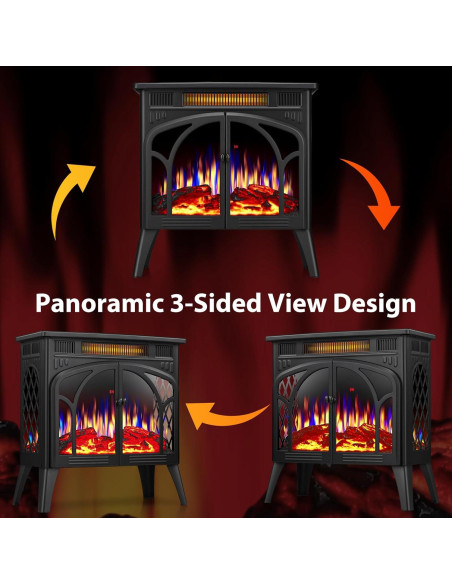 Calentador Chimenea Eléctrica ZAFRO JX 5100 BTU Negro Calentador Chimenea Eléctrica ZAFRO JX 5100 BTU Negro