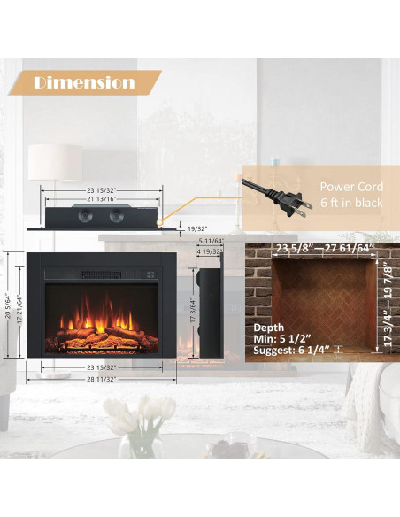 Chimenea Eléctrica EFIRETRIC Adam 1500W con Control Remoto Chimenea Eléctrica EFIRETRIC Adam 1500W con Control Remoto