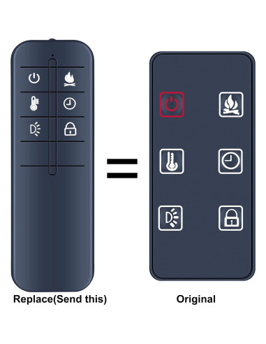 Control Remoto Retrosun para Calefactor Febo Flame ZHS-36-A