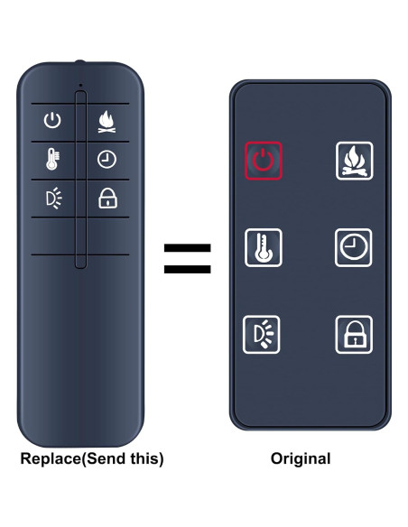 Control Remoto Retrosun para Calefactor Febo Flame ZHS-36-A Control Remoto Retrosun para Calefactor Febo Flame ZHS-36-A