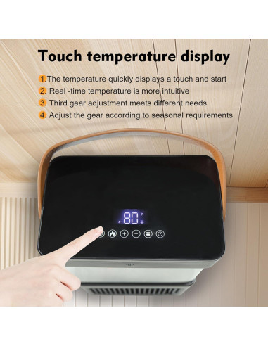Calentador de Chimenea Eléctrica NLIEOPDA 2000W 3D Portátil