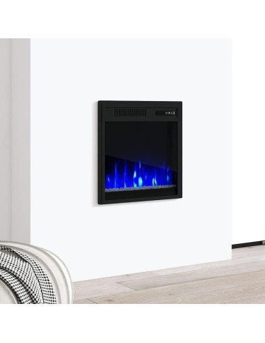 Chimenea Eléctrica Meble Furniture 51cm Pared Control Remoto