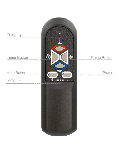 Control Remoto Reemplazo Chimenea Eléctrica SF122-26AI SF122-33AI