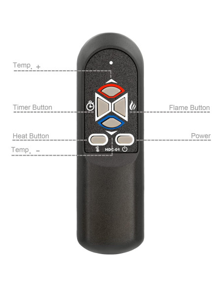 Control Remoto Reemplazo Chimenea Eléctrica SF122-26AI SF122-33AI Control Remoto Reemplazo Chimenea Eléctrica SF122-26AI SF122-33AI