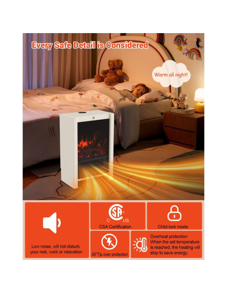 Chimenea Eléctrica Colliford 750/1500W Efecto Llama 3D Chimenea Eléctrica Colliford 750/1500W Efecto Llama 3D
