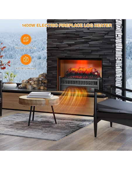 Calefactor Eléctrico Tangkula SF413-23A 1400W con Control Remoto Calefactor Eléctrico Tangkula SF413-23A 1400W con Control Remoto