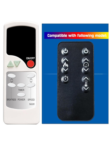 Control Remoto Reemplazo Chimenea Eléctrica Hearthstone F18-17LT Control Remoto Reemplazo Chimenea Eléctrica Hearthstone F18-17LT