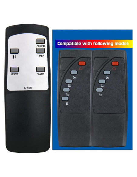 Control Remoto Reemplazo Altra Flame FA23V60L Chimenea Control Remoto Reemplazo Altra Flame FA23V60L Chimenea