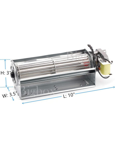 Ventilador de Reemplazo Adviace para Chimenea Eléctrica 75 CFM