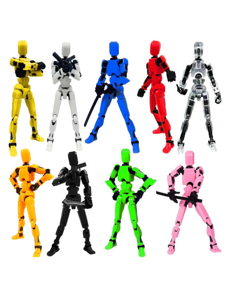 Figura de Acción Titan 13 Rugwun 9 Piezas 3D Juntas Móviles Figura de Acción Titan 13 Rugwun 9 Piezas 3D Juntas Móviles