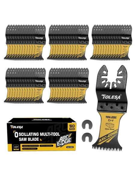 Cuchillas de Sierra Oscilante TOLESA 50 PCS Dientes Japoneses Cuchillas de Sierra Oscilante TOLESA 50 PCS Dientes Japoneses