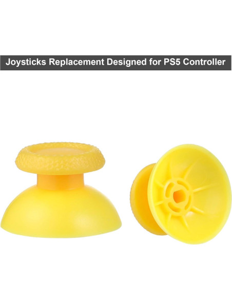 Paquete de 8 Joysticks Amarillos Ikpek para PS5 - Reemplazo Paquete de 8 Joysticks Amarillos Ikpek para PS5 - Reemplazo