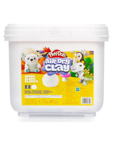 Cubeta de Arcilla Air-Dry Play-Doh 5 Blancas 1,13 kg