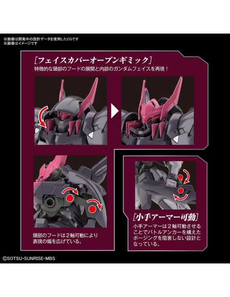 Gundam Gremory Bandai Hobby HG IBO 1/144 Kit Modelo Gundam Gremory Bandai Hobby HG IBO 1/144 Kit Modelo