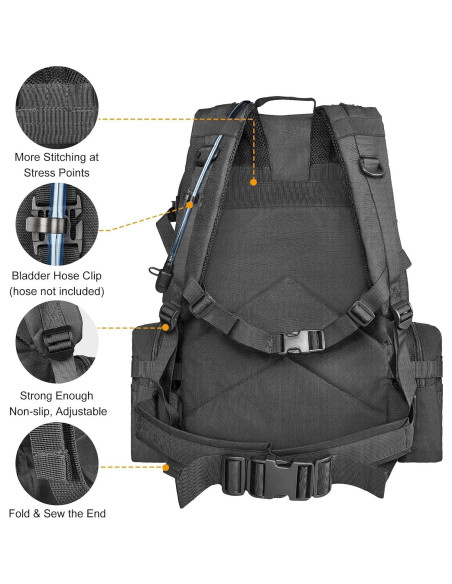 Mochila Táctica CVLIFE 60L Militar Unisex Resistente al Agua Mochila Táctica CVLIFE 60L Militar Unisex Resistente al Agua
