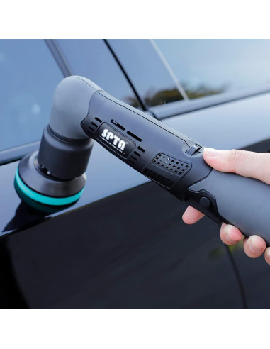 Pulidor Mini Inalámbrico SPTA 12V con Accesorios para Automóviles