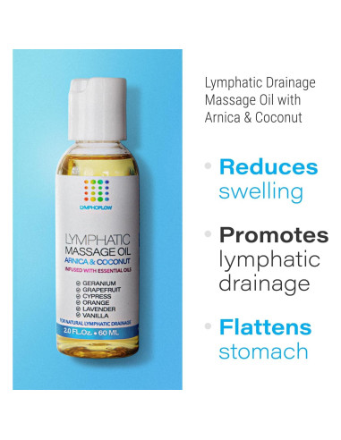 Aceite de Masaje Linfático Bruizex 59 ml - Árnica y Coco