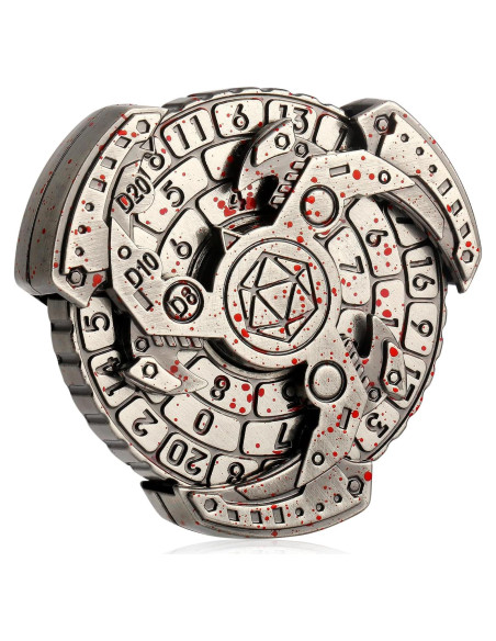 Juego de Dados Metálicos 7 en 1 DNDND - Manchado de Sangre Juego de Dados Metálicos 7 en 1 DNDND - Manchado de Sangre