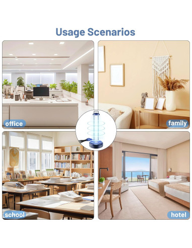 Luz Desinfectante UV-C Coospider 38W con Control Remoto
