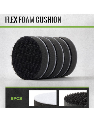 Pad de Lijado 5 Piezas 2 Pulgadas SANDPROX con Eje 6mm