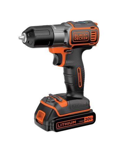 Taladro Atornillador Inalámbrico BLACK+DECKER 20V MAX BDCDE120C