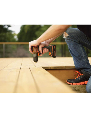 Taladro Atornillador Inalámbrico BLACK+DECKER 20V MAX BDCDE120C