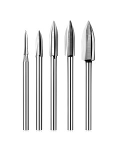 Juego de Brocas para Tallado en Madera WENORA 5 Piezas 3.175 mm