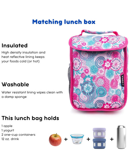 Mochila Rodante J World New York Lollipop + Bolsa Almuerzo Mochila Rodante J World New York Lollipop + Bolsa Almuerzo