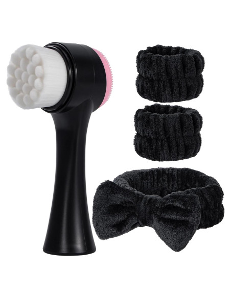 Cepillo Facial de Limpieza 2 en 1 Beomeen con Diadema y Muñequera Cepillo Facial de Limpieza 2 en 1 Beomeen con Diadema y Muñequera