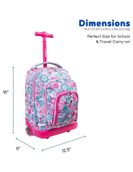 Mochila Rodante J World New York Lollipop + Bolsa Almuerzo Mochila Rodante J World New York Lollipop + Bolsa Almuerzo